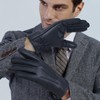 GSG SINCE 1998 Mens Chrome-free Leather Gloves Winter Touchscreen Sheepskin