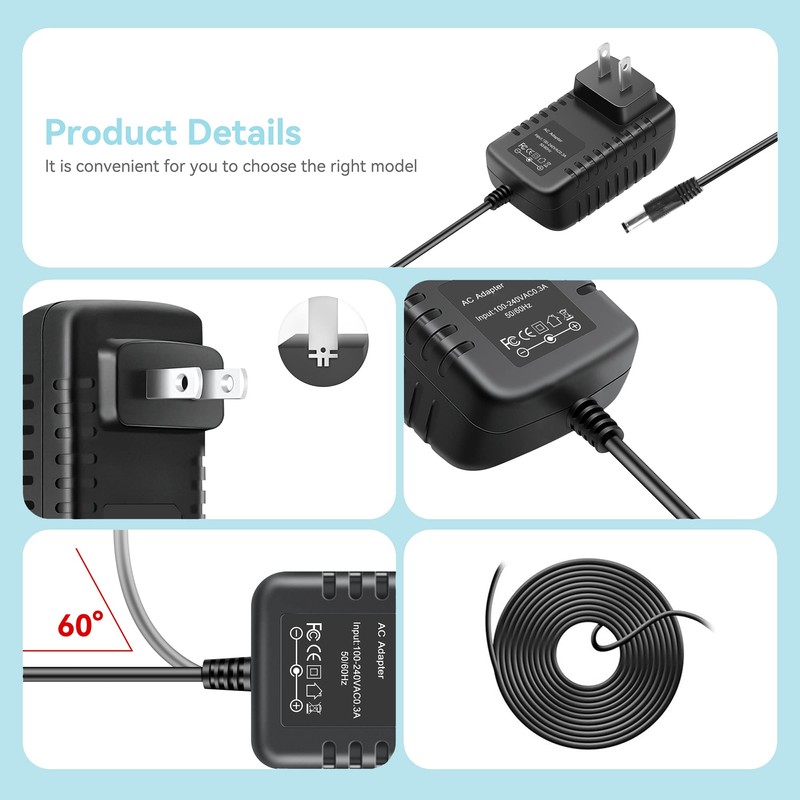 SLLEA 12V 2A AC Power Adaptor for Vision Fitness Elite
