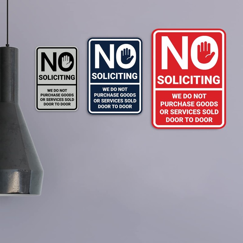 Portrait Round No Soliciting We Do Not Purchase Goods or