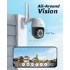 ANNKE 4MP Wireless PT IP Security Camera 2-Way Audio Outdoor