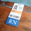 Clear RN Badge Buddy Vertical - Hospital & Nurse ID