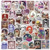 Skeleton Reading Stickers, 50PCS Cool Gothic Reading Sticker Set for