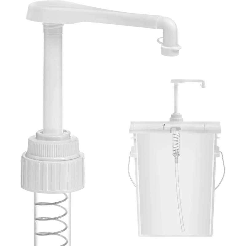 shopperals Heavy-Duty 5-Gallon Bucket Pump – For Oil, Detergent, Soap