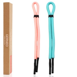GERNEO Original - Floating Sports Glasses Strap Neoprene - Glow in the Dark - Adjustable with Cable Pull - Waterproof Sports Glasses Strap & Firm Grip for Water Sports (Pink & Light Blue)