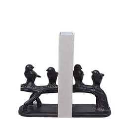 Comfy Hour Polyresin Solid Heavy Set of L/R Birds On Branch Art Bookends, 1 Pair
