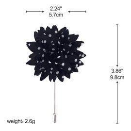 Assorted Fashion Men's Lapel Flowers Handmade Boutonniere Stick Pin Wedding New, No.8