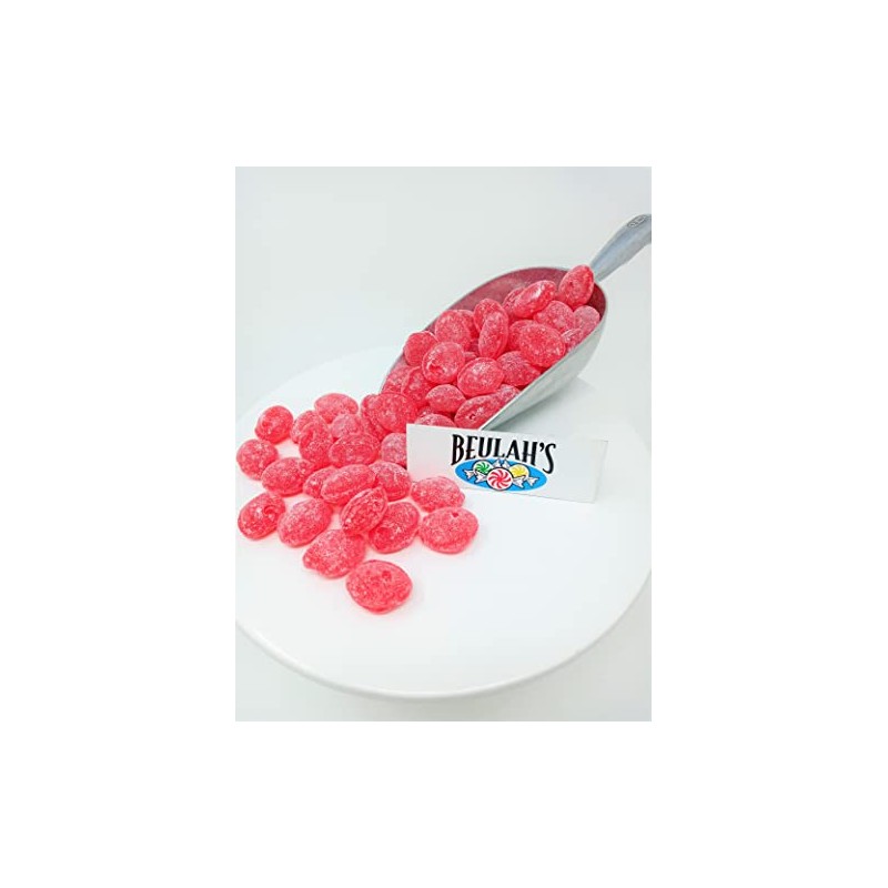 Sanded Raspberry Drops Old Fashioned Hard Candy 2 pounds Claey's