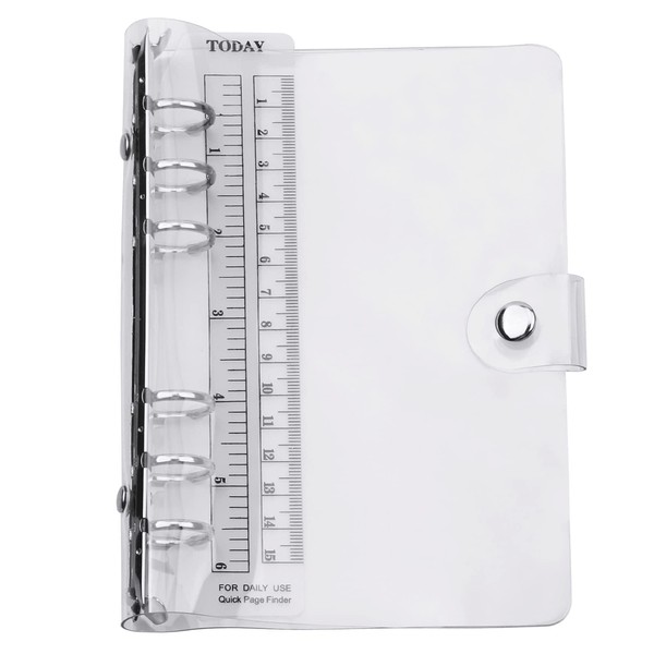 6 Hole A6 Personal Notebook Binder A6 Transparent with Bodan