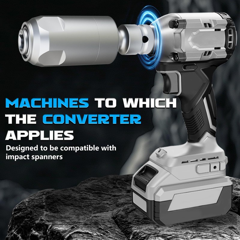 GSTK adapter for converting impact wrenches to electric hammers, square