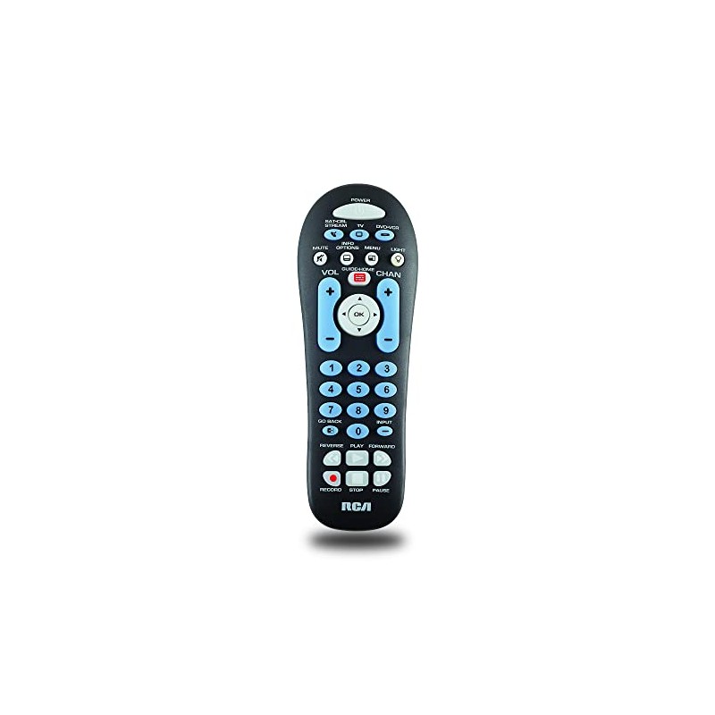 RCA RCR313BE Big Button Three-Device Universal Remote, Black