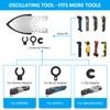 129Pcs Oscillating Multitool Sanding Pad Kit, Universal Finger Sanding Pads