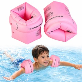 Cinturón de Natación Hinchable para Niños, Paquete de 2 Flotadores de Brazo, Flotadores de Piscina, Bandas de Brazo, Anillos de Natación Inflables de 