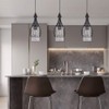 TFCFL Crystal Pendant Light, Modern Concise Industrial Mixing Metal Adjustable