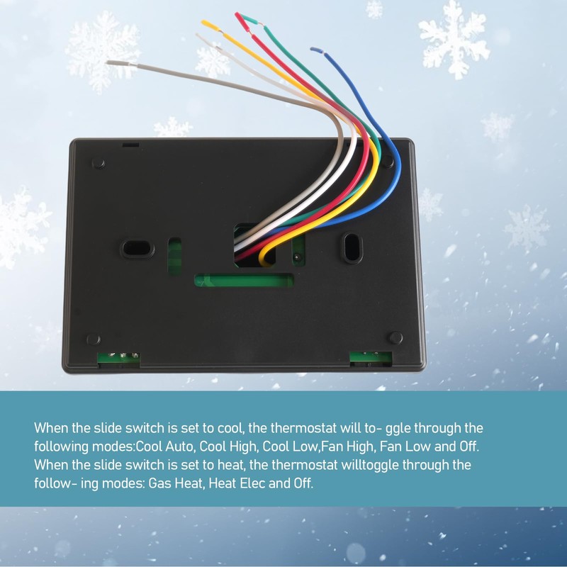 8330D3351 Wall Mounted Digital Cooling and Heating Thermostat, Suitable for