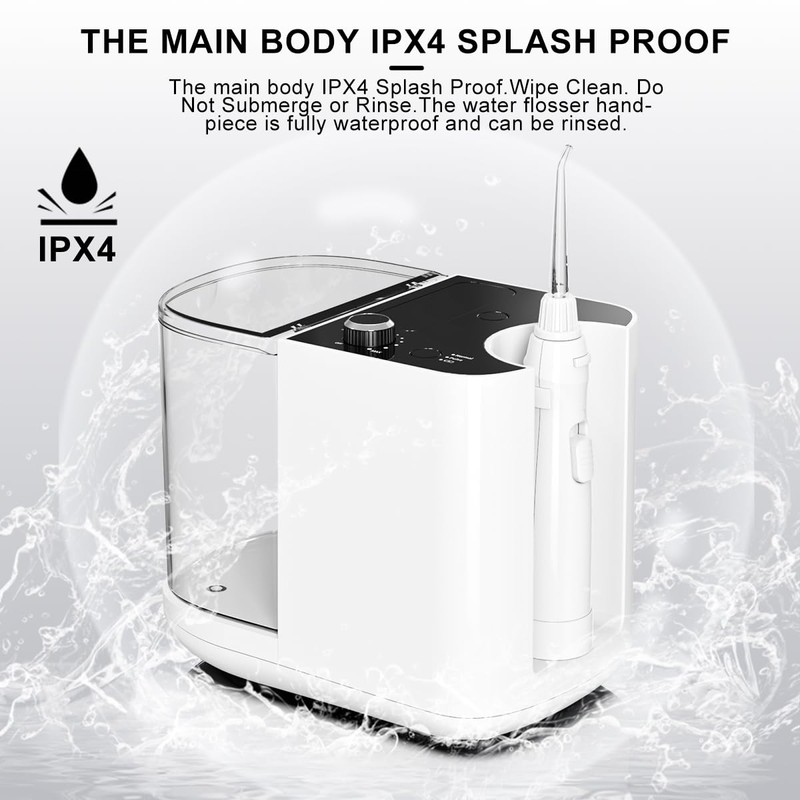 Upgraded Version 900ML Large Capacity Countertop Water Flosser, Aquarius Water