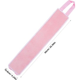 Garneck Banda Aplicadora Espalda de Fibra Rosa Que Distribuye Loción de Bronceado Uniformemente, Compatible Tipo de Piel Bronceado Fácil y Cómodo