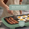 COOK WITH COLOR Electric Griddle 1200W, Nonstick Surface for Pancakes,
