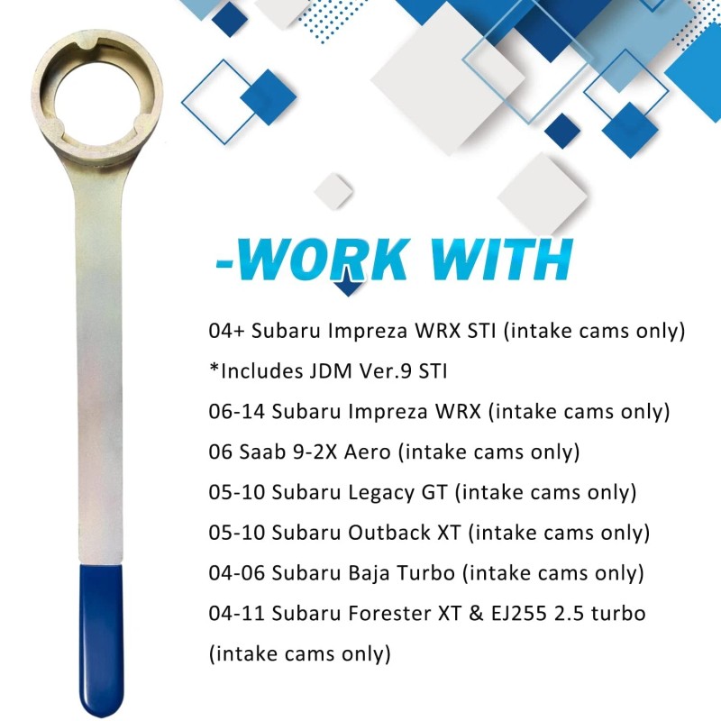 Sunluway Intake/Exhaust Cam Sprocket Tool Wrench Holder Tool Kit for