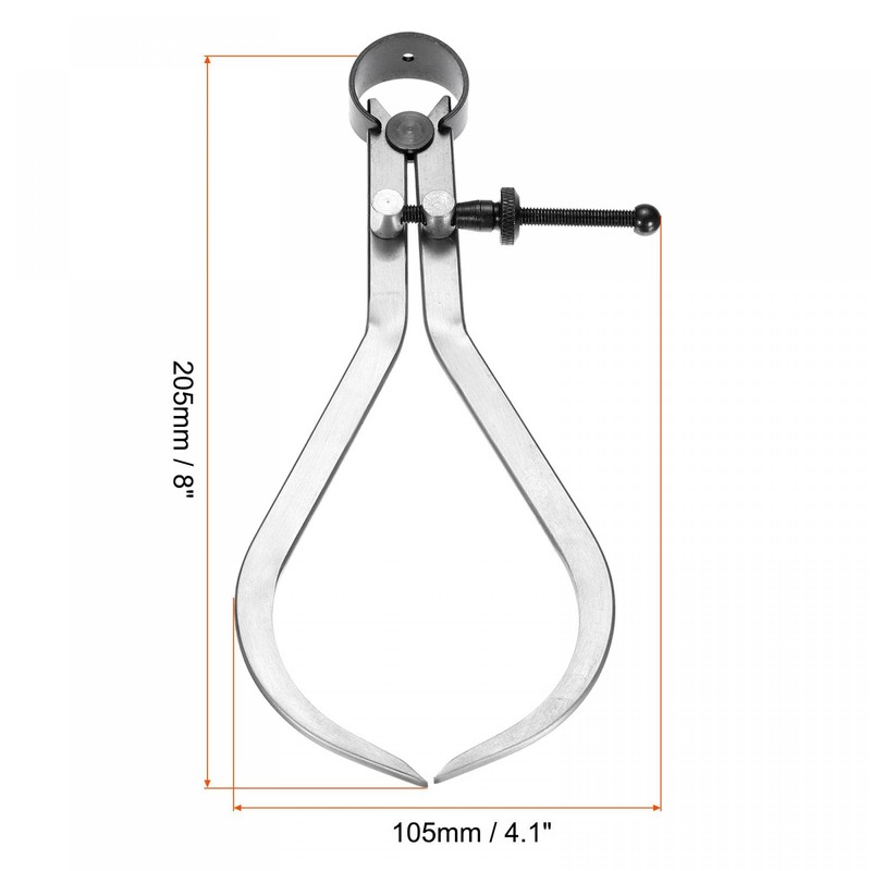 sourcing map Spring Outside Caliper 8 Inch Stainless Steel Adjustable