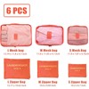 6 Set Packing Cubes for Travel Luggage Packing Bags Reusable