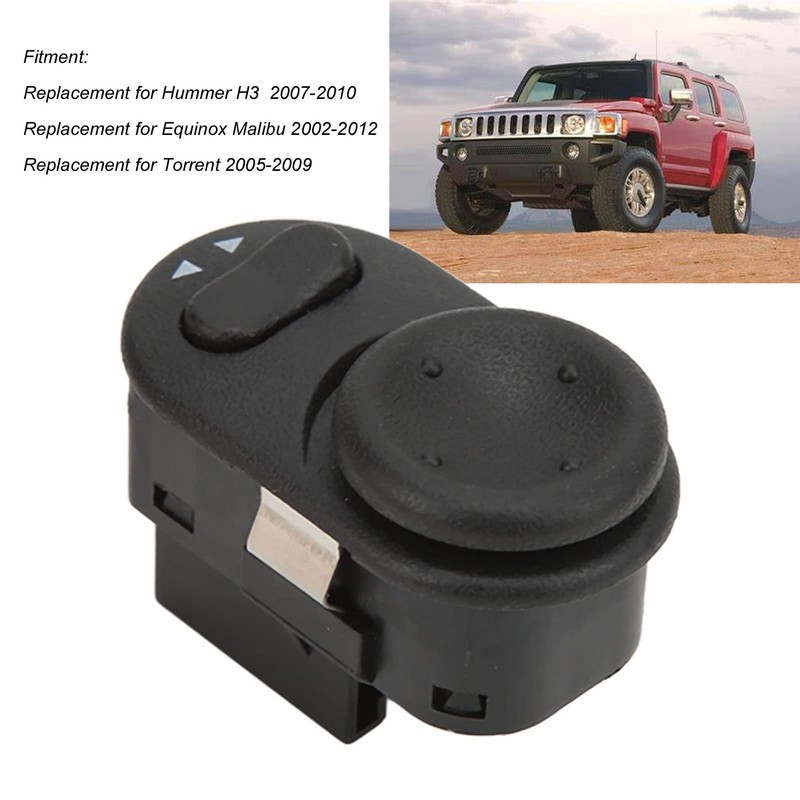 Qiilu Power Mirror Switch, 15250458 Side Door Mirror Switch Exterior