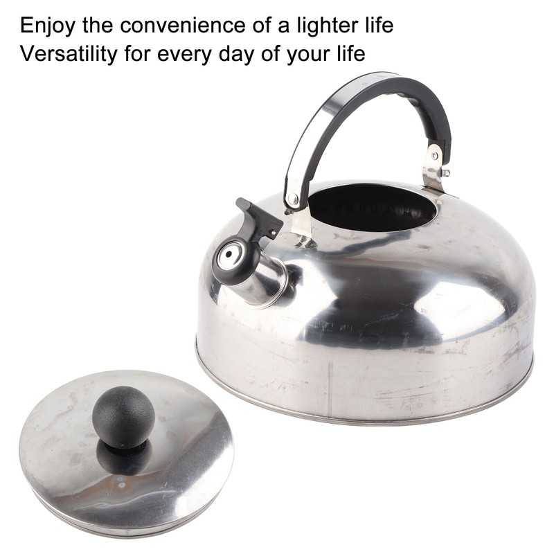 3L Stainless Steel Whistling Tea Kettle Fast Heating One Touch