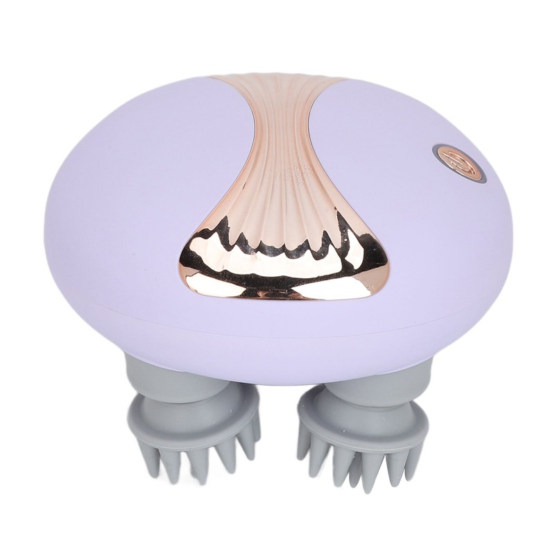 Electronic Scalp Massager Waterproof Kneading Vibration Multi Functional Rechargeable Handheld