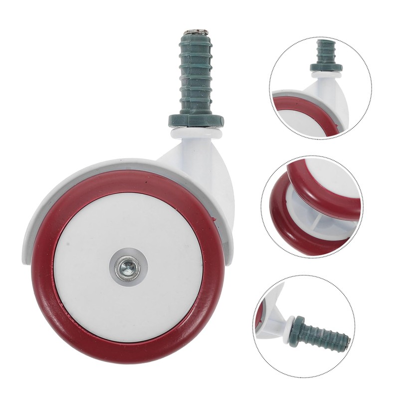 Ipetboom 4pcs Walker Wheels Replacement Plastic Casters for Hardwood Carpet