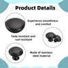 Nersgers Drawer Knobs 12 Pcs Black Door Knobs,30mm Retro Matte