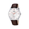 Festina F20426/4 Men's Analogue Quartz Watch with Leather Strap, silver,