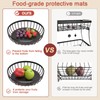 Sevenblue 2 Tier Fruit Basket for Kitchen Counter with 2