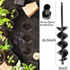 TCBWFY Garden Auger Drill Bit for Planting 3x16.5inch,Total Solid Barrel