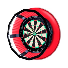 Dartboard Light - Bright 360 Degree LED Illumination - Dartboard Lighting System Quick Installation Without Tools - Fits 18 Inch Dartboards - Dart Accessories