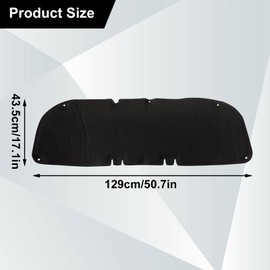 SecosAutoparts Engine Hood Insulation Pad Heat Shield Blanket Trim Compatible with Toyota RAV4 2019 2020 2021 2022 2023 2024
