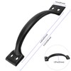 30 Pack Black Metal Gate Handles, 5.4 Inch Door Pull