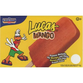 Blue Bunny Lot of 2 Lucas Mango (Blue Bunny) Ice Cream Truck Decal Sticker 8"x 5"