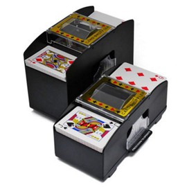 Petyoung Barajadora de Cartas Automática, Herramienta de Juego de Solitario Shuffler automático con Home Solitaire Seniors Shuffler Home Party Club Game