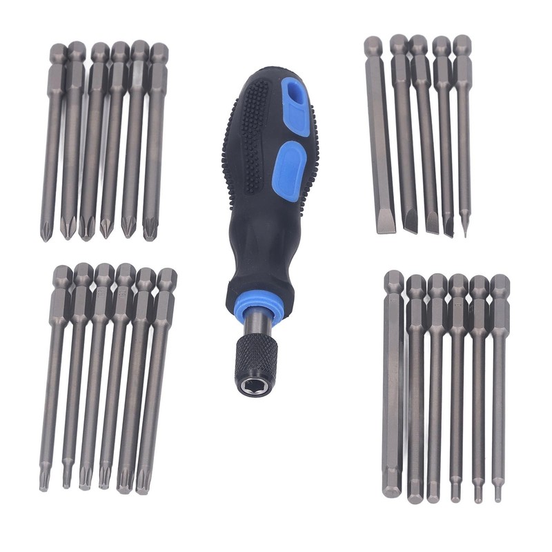 24Pcs Screwdriver Bit Set CR V Strong Magnetic Multifunctional Screwdriver