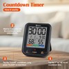 Geevon Digital Bathroom Clock, Waterproof Shower Timer with Large Touch