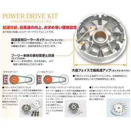 KITACO 489-144000 Power Drive Kit Type X PCX, PCX150, Lead 125, etc