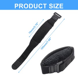 Piutouyar 3 Pcs Black Guitar String Mute Damper, Adjustable Guitar String Cover Tape Bass Guitar Mute Guitar String Dampener for Electric Guitar Instruments, Musical Instrument Accessories