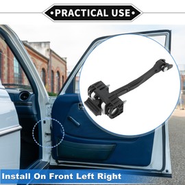 VekAuto Door Check Strap Stopper Limiter Compatible for Vauxhall Insignia A (G09) 2009-2017, Durable Metal Black Front Left Right Door Check Bracket Stop Door Checker Arm Assembly