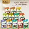 Tulasi Backflow Incense Cones with Natural Oils, Scents Set of