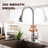 Touchless Kitchen Faucet with Pull Down Sprayer Brushed Nickel, Single