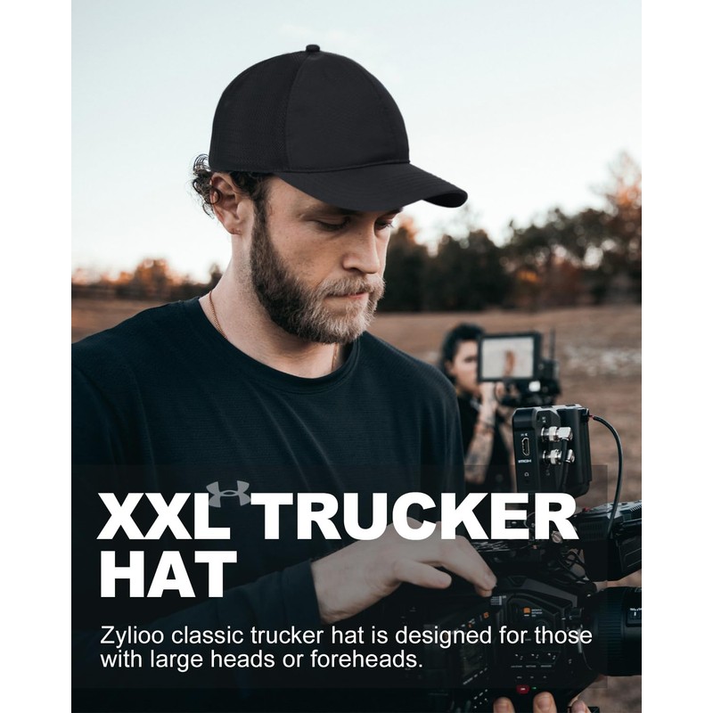 Zylioo Trucker Cap XXL Mesh Running Caps for Large Head
