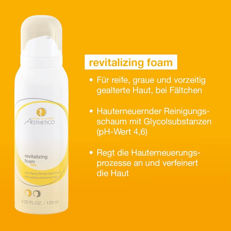 AESTHETICO Revitalizing Foam - Rich Anti-Ageing Cleansing Foam for Mature,