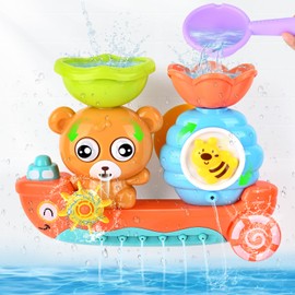 Gaethra Bath Toy, Bath Toy Baby from 1 Year, Water Toy Children Toy from 1 2 3 4 Years Girls Boy, Bathtub Toy with Suction Cup, Bath Toy for Boys Girls Gift