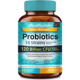New Rhythm Probióticos 120 Billones Cfu 36 Cepas 30 Cápsulas