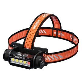 ACEBEAM H35-5 Core, White & Red Dual Light Source LED Headlight, 100° Wide Angle Lighting, Up to 9 Days of Operation, 2800 Lumens, High Brightness, USB-C Charging, Powerful Red Light, IP68 (2m)