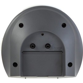 リズム(RHYTHM) 目覚まし時計 アナログ ルークR666 夜見える 暗所 ライト 自動 点灯 連続秒針 集光 文字板 電子音 アラーム 銀色 RHYTHM 8RE666SR19